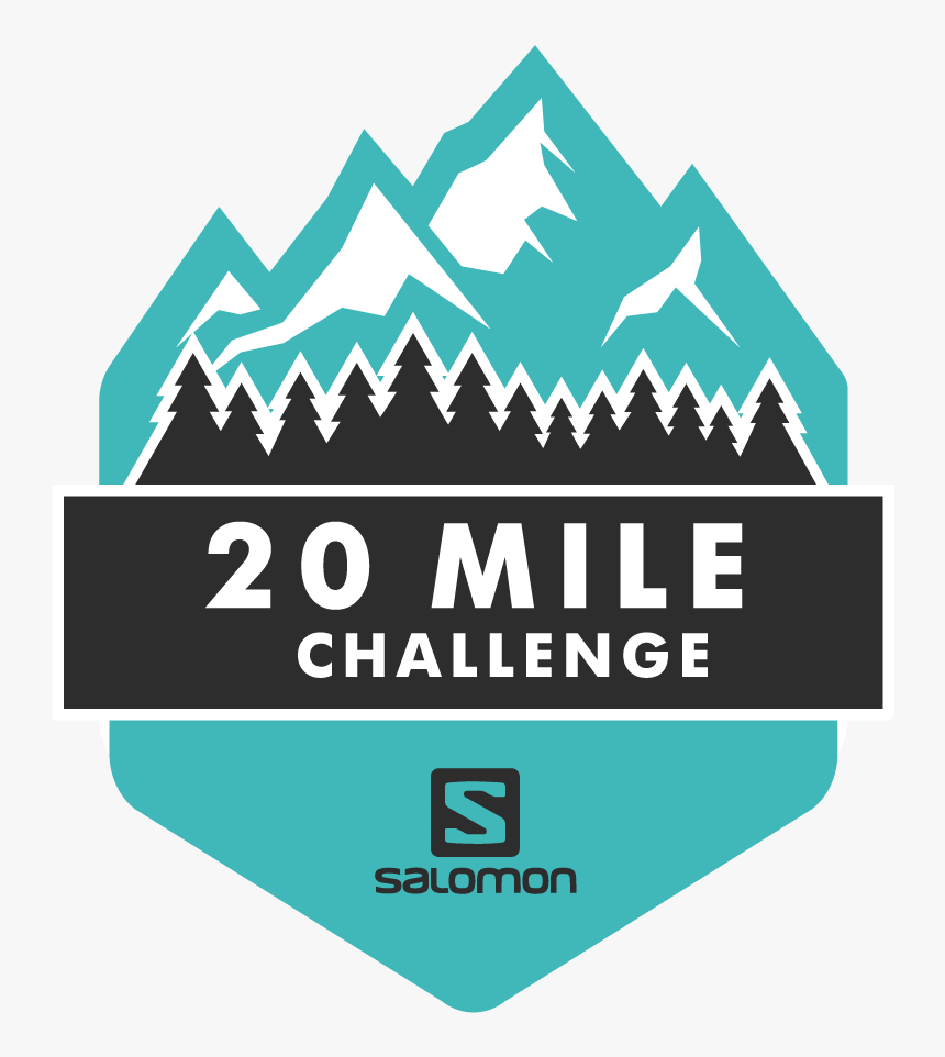 The Salomon 20 Mile Challenge Logo - Graphic Design, HD Png Download
