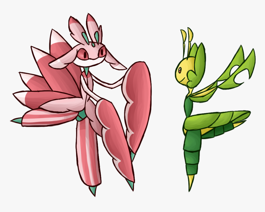 Leavanny And Lurantis - Cartoon, HD Png Download