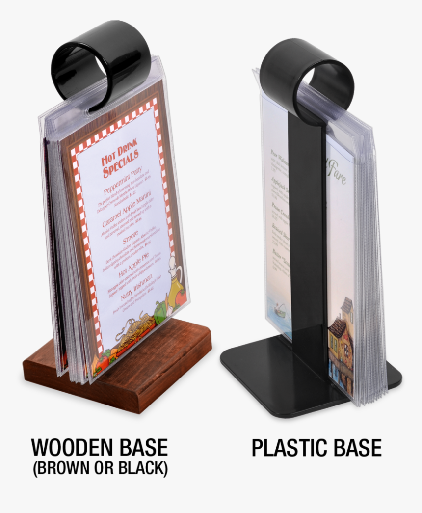 The Menu Show Off Card Holder - Flip Top Menu Holders, HD Png Download