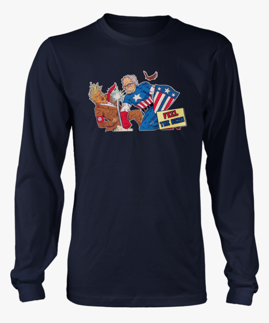 Bernie Sanders Captain America Punch Donald Trump Feel - Ugly Sweater Frosty Snowman, HD Png Download