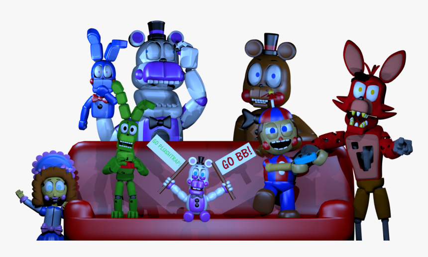 Plushtrap Vs Bb - Cartoon, HD Png Download