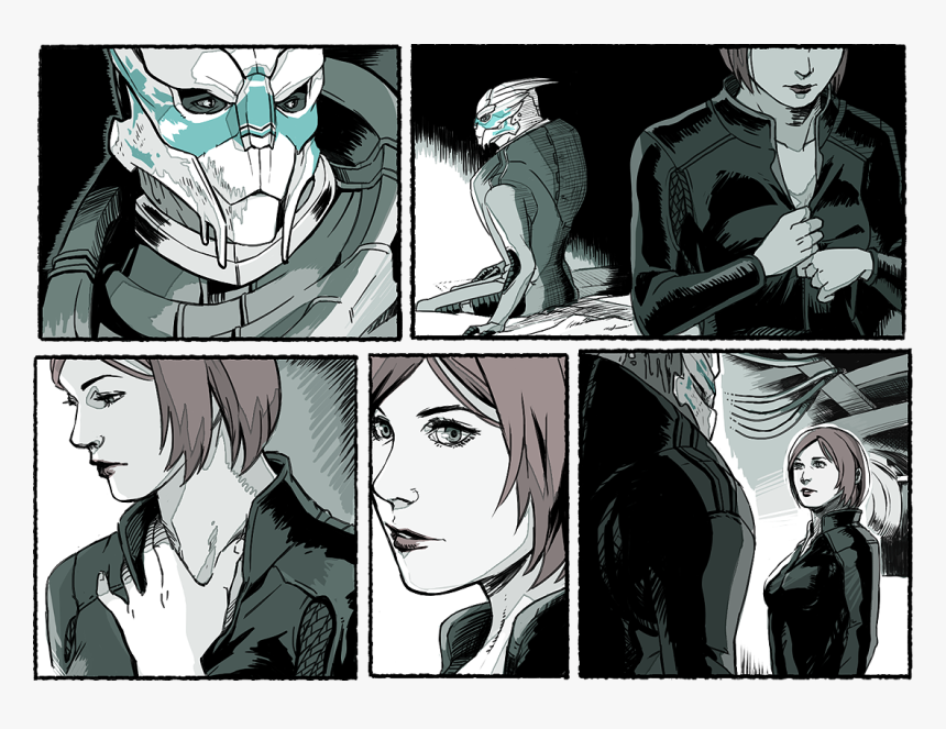 Mass Effect Shepard X Garrus, HD Png Download