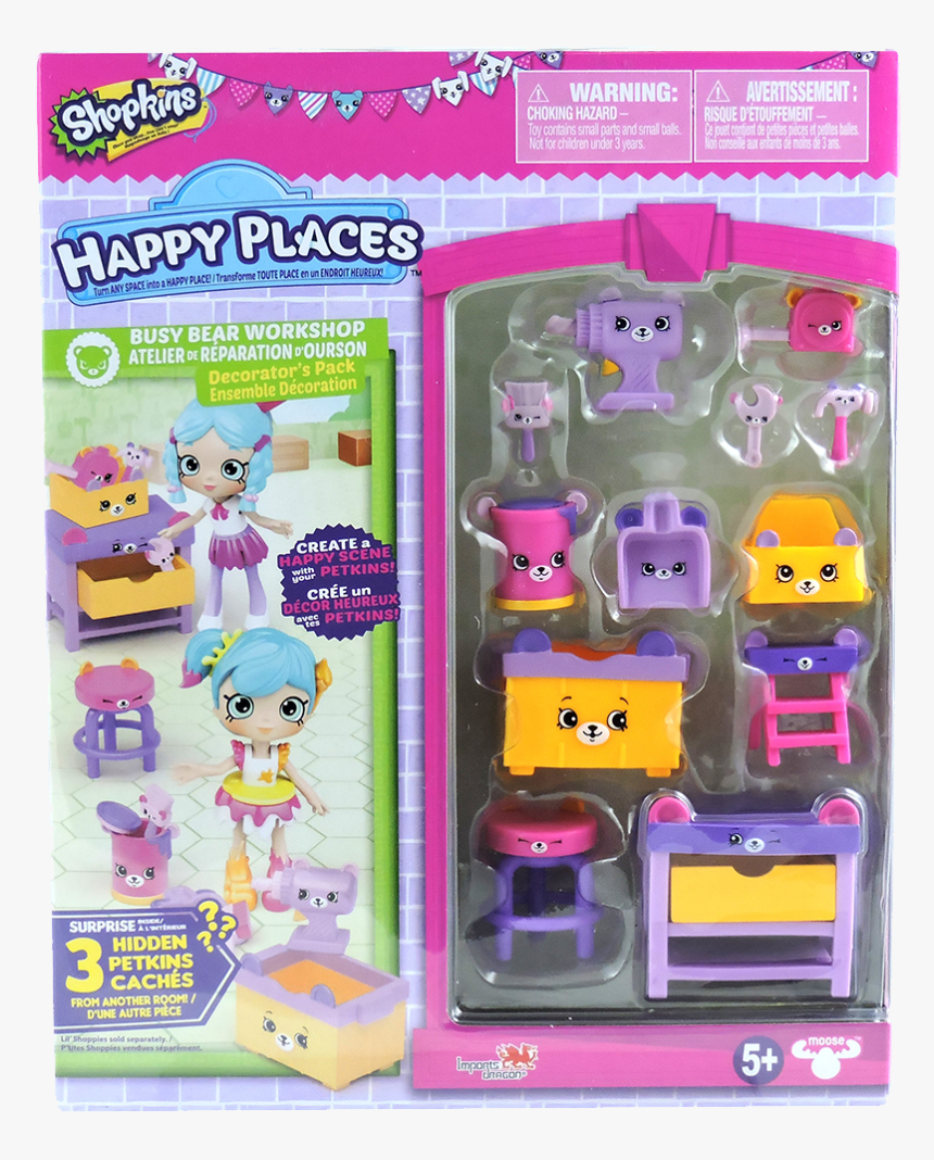 Shopkins Happy Place Busy Bear Workshop, HD Png Download