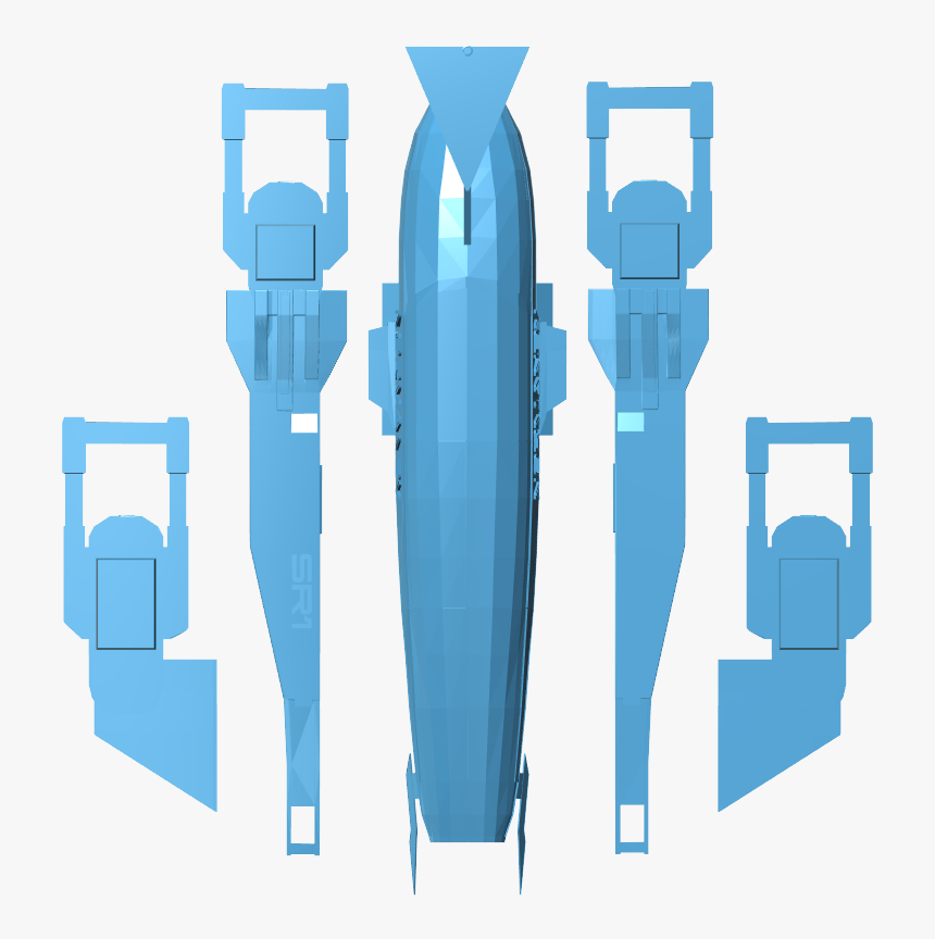 Mass Effect 2 Normandy Orthographic, HD Png Download