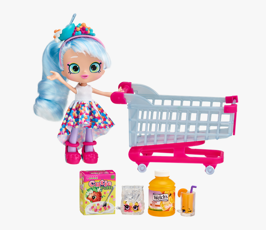 57465 Spk S12 Chrissy Puffs Shp Cart O2 Fep - Shopkins Real Littles Doll, HD Png Download