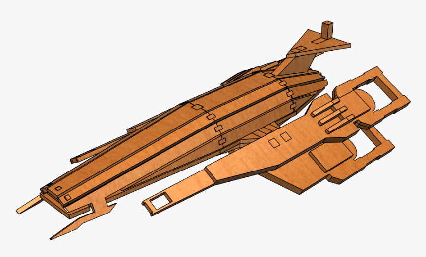 Wood Mass Effect Normandy, HD Png Download