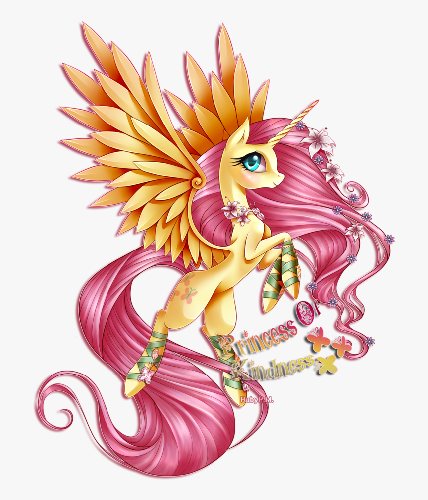 Butterfly, My Little Pony, And Unicorn Image - My Little Pony Princess Fluttershy, HD Png Download