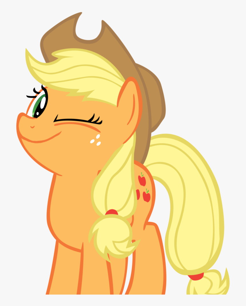 Mlp Applejack Wink, HD Png Download