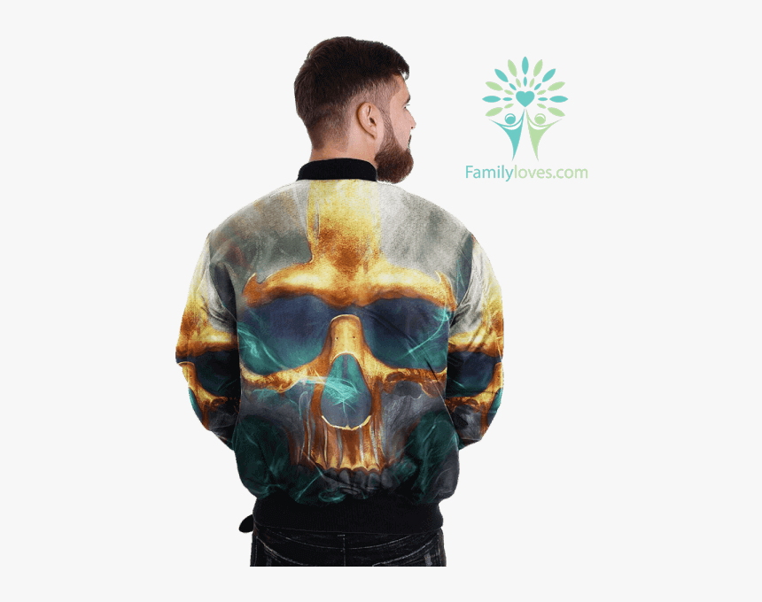 Art Grim Reaper Badass Skull Over Print Jacket %tag - Jacket, HD Png Download