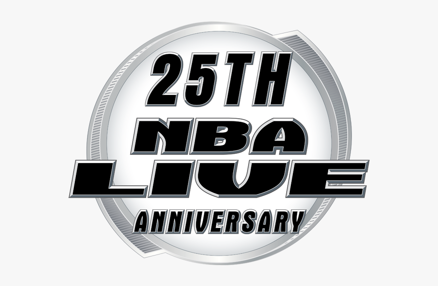 25th Anniversary Of Nba Live Logo - Emblem, HD Png Download