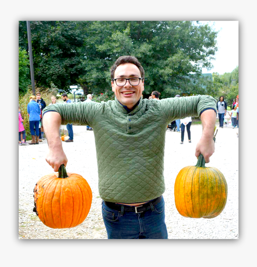 Guy With Pumpkins, HD Png Download