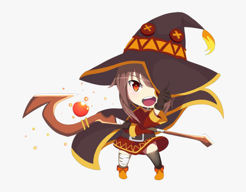 Kono Subarashii Sekai Ni Shukufuku Wo Arcylic Keyring - Konosuba Megumin Chibi Png, Transparent Png