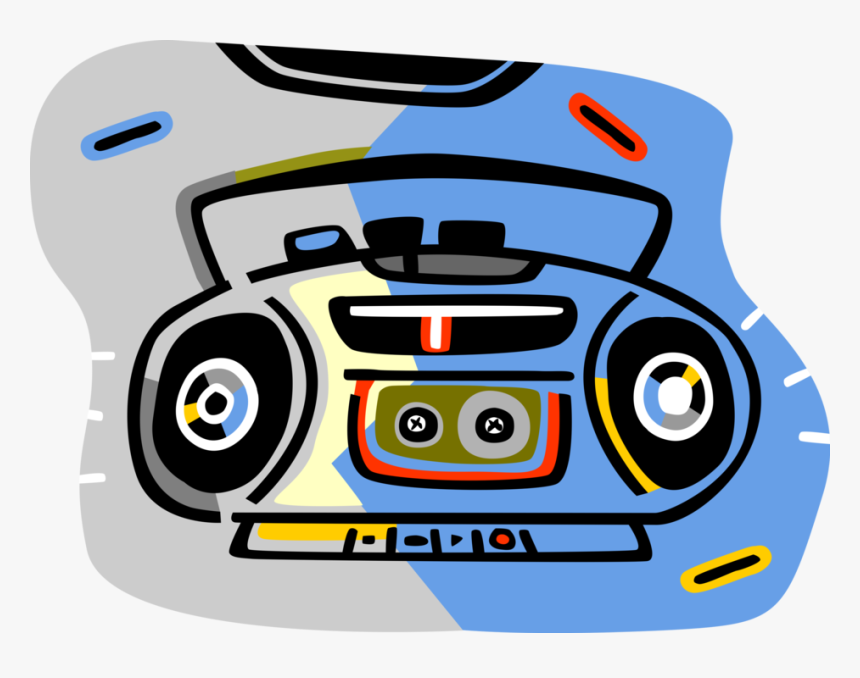 Vector Illustration Of Audio Entertainment Portable, HD Png Download