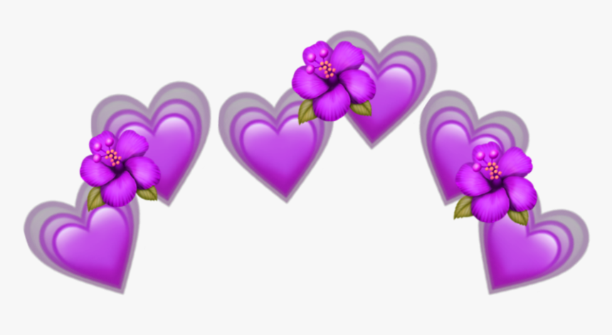 Purple Heart Emoji, HD Png Download