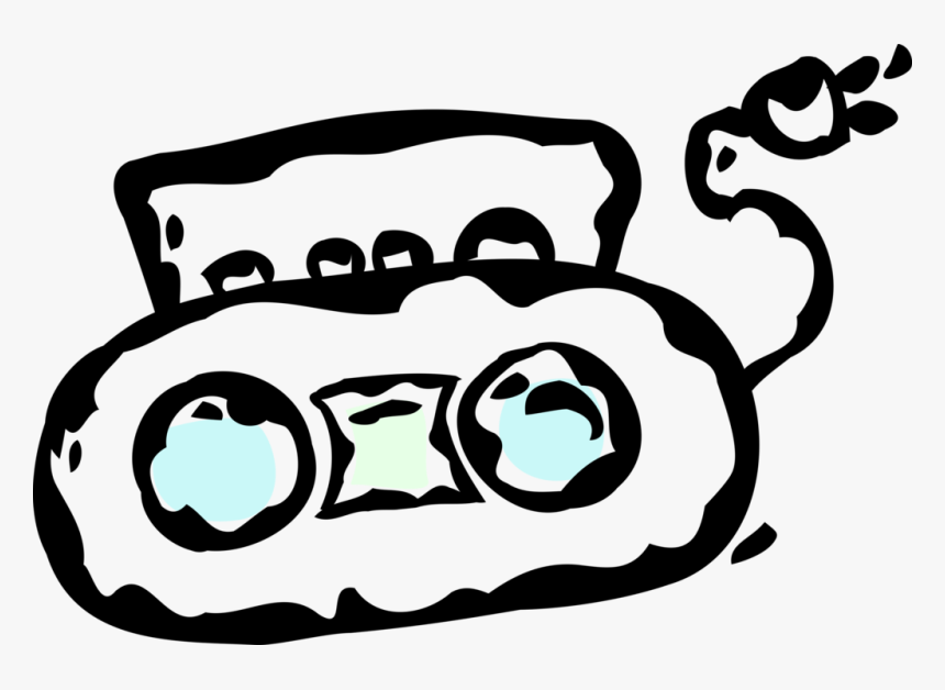 Vector Illustration Of Audio Entertainment Portable, HD Png Download