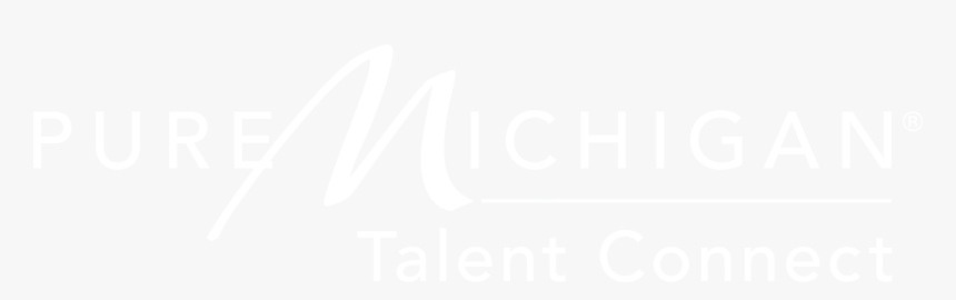 Pure Michigan Talent Connect White - Calligraphy, HD Png Download