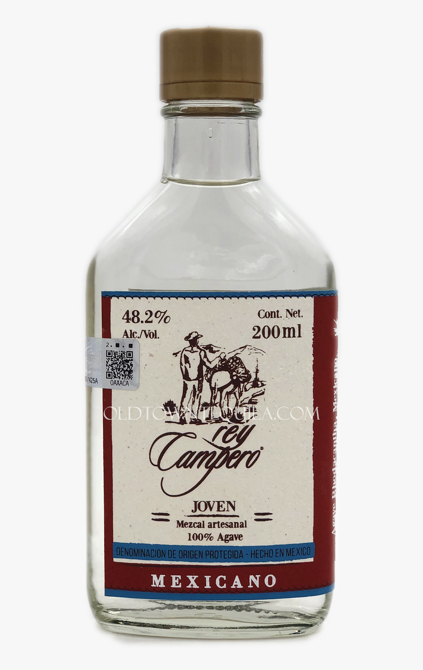 Rey Campero Mexicano Joven Mezcal 200ml - Glass Bottle, HD Png Download