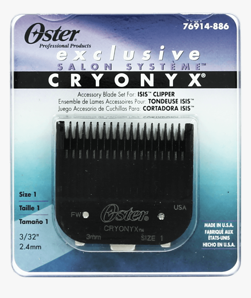 Oster Cryonyx 76914-886 Blade For Isis Clipper - Oster, HD Png Download
