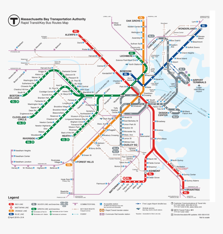 Silver Line Boston Airport, HD Png Download