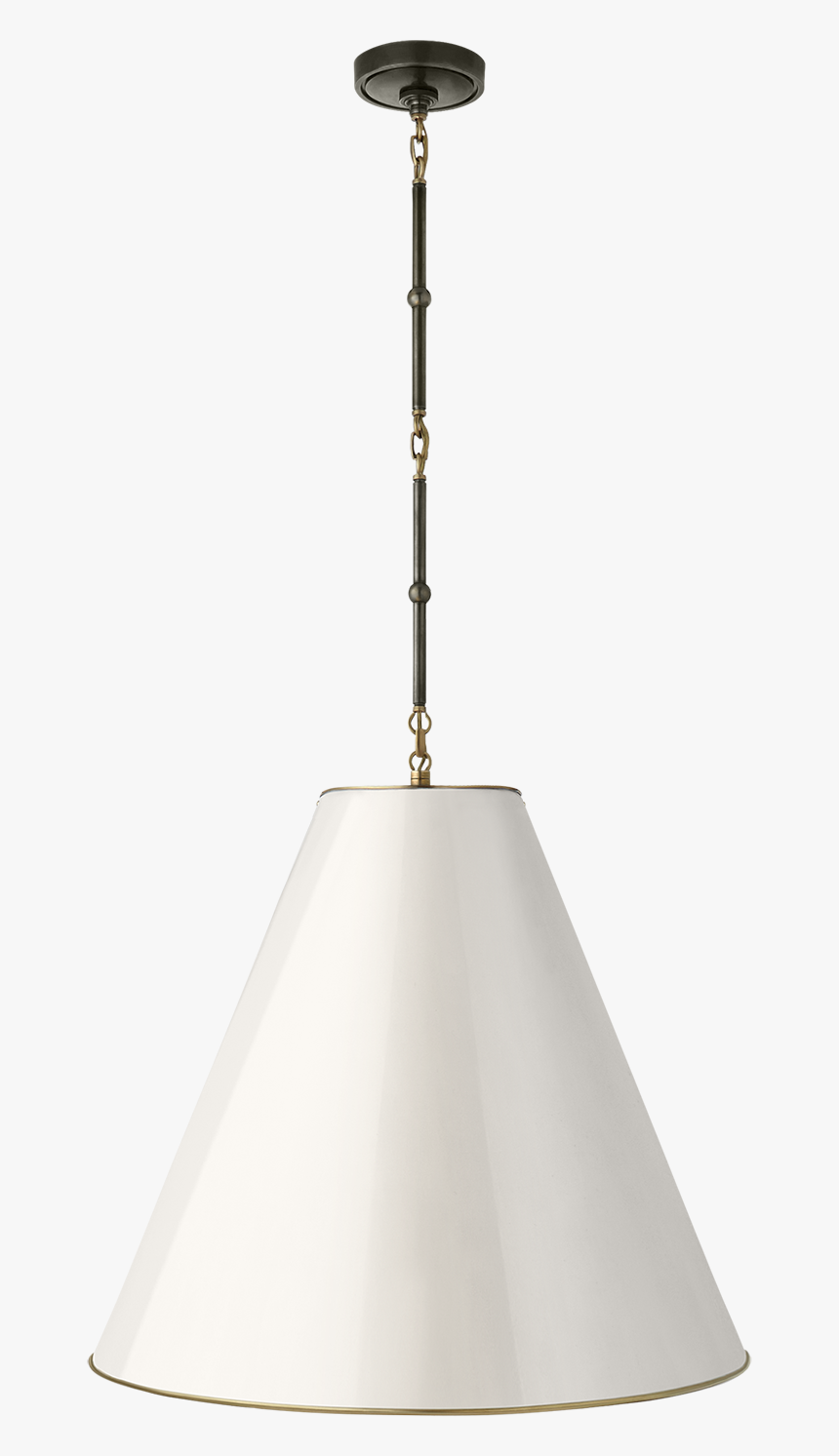 Goodman Large Hanging Lamp In Bronze And Hand-rubbed, HD Png Download