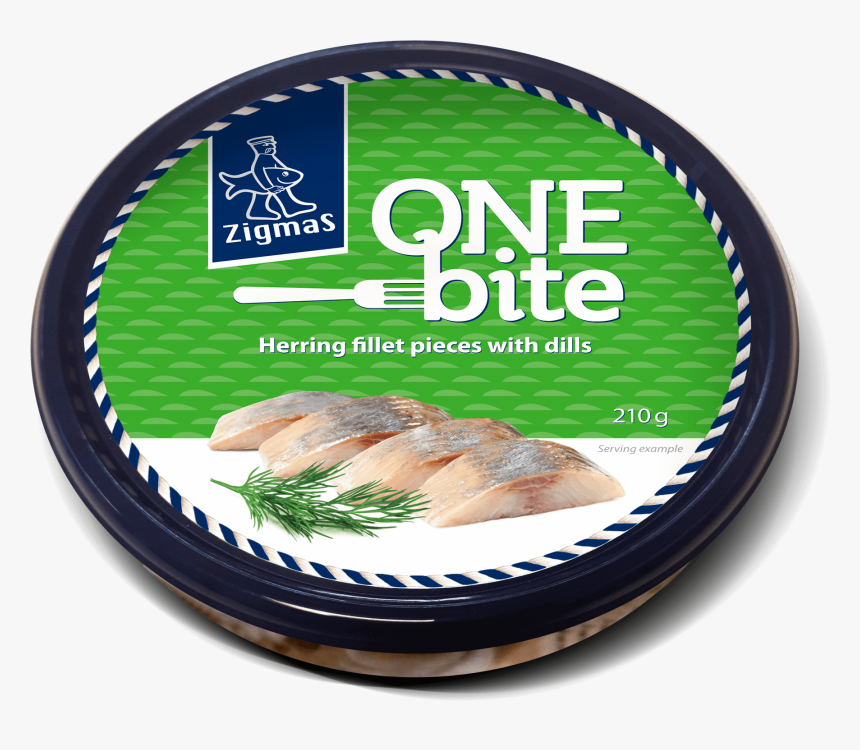 One Bite Herring Fillet Pieces With Dills - Zigmas One Bite, HD Png Download