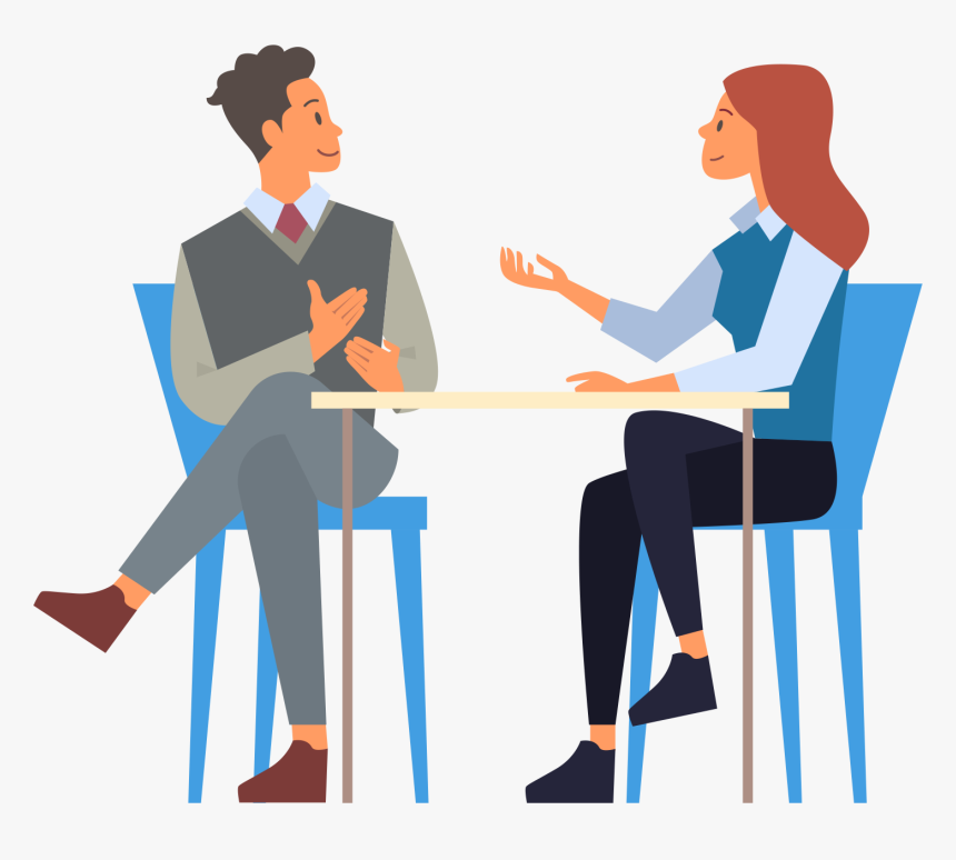 Safespace - Man And Woman Chatting Clipart, HD Png Download