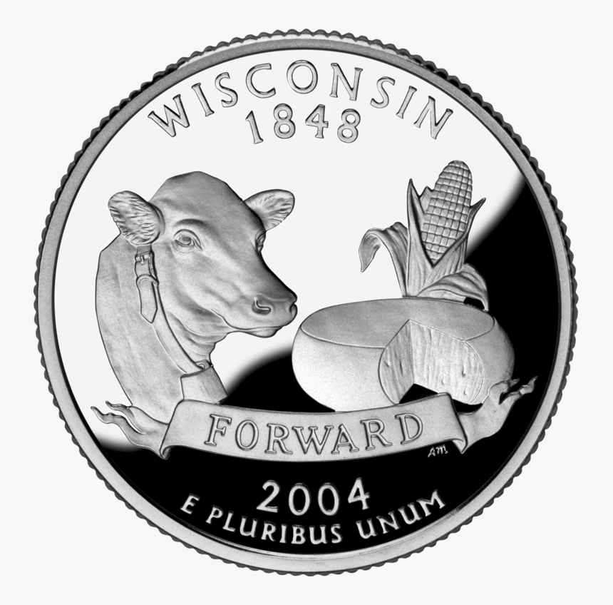 Change Wisconsin - Wisconsin State Quarter, HD Png Download