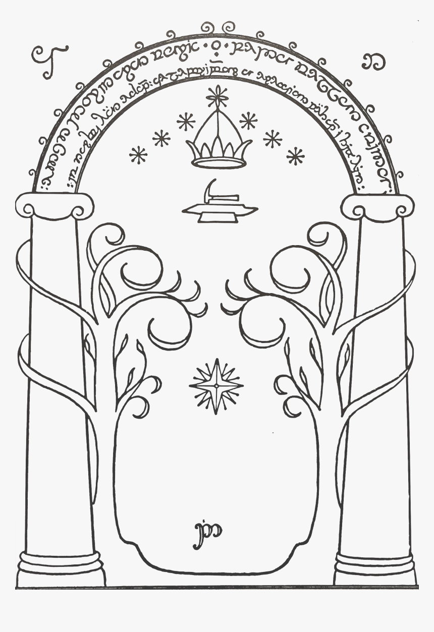 Lord Of The Rings Door, HD Png Download