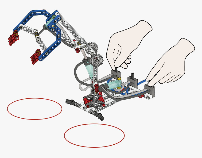Pneumatic Arm Metal Pick , Png Download - Lego Robotic Arm, Transparent Png