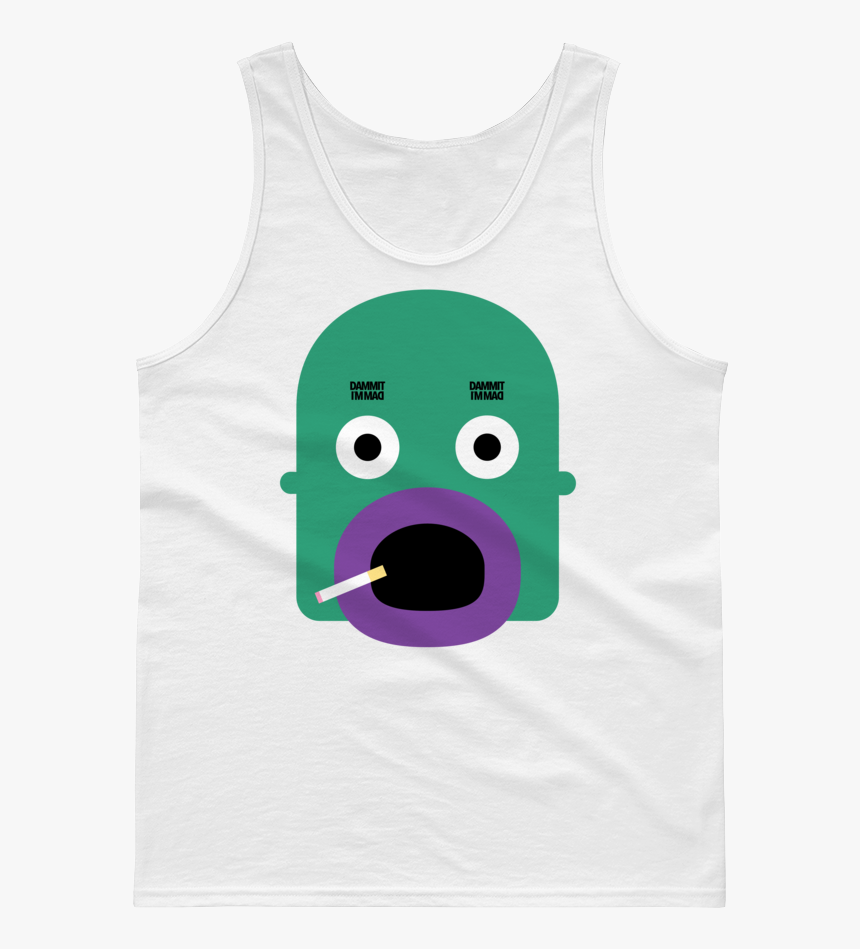 Christian Tanktop 001 Mockup Front Flat White - Dinosaur Lifting Weights, HD Png Download