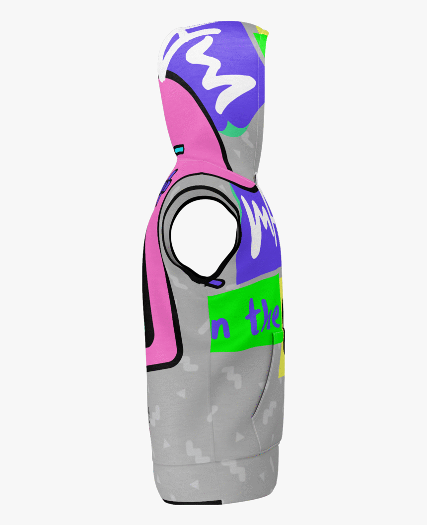 Made In The 80 S Aop Hoodie Vest - Water Bottle, HD Png Download
