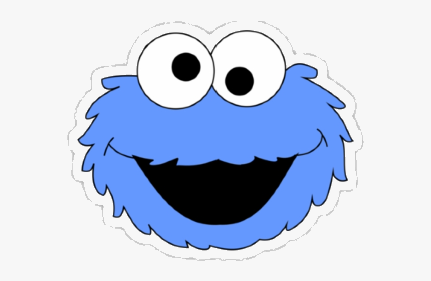 Cookie Monster Clipart Logo Sticker De Plaza Sesamo - Cookie Monster Clipart Png, Transparent Png