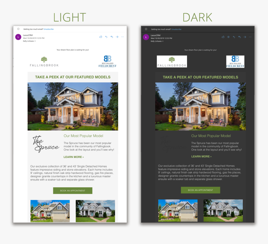 Email Dark Mode - Estate, HD Png Download