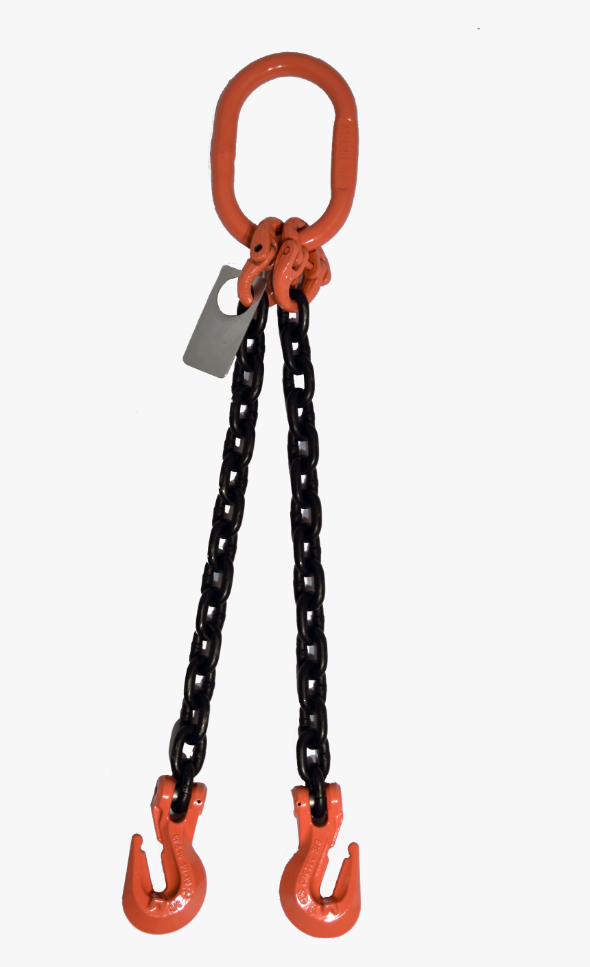 2 Leg With Grab Hook Dog Gr-100 Chain Sling - 2 Leg Chain Sling, HD Png Download