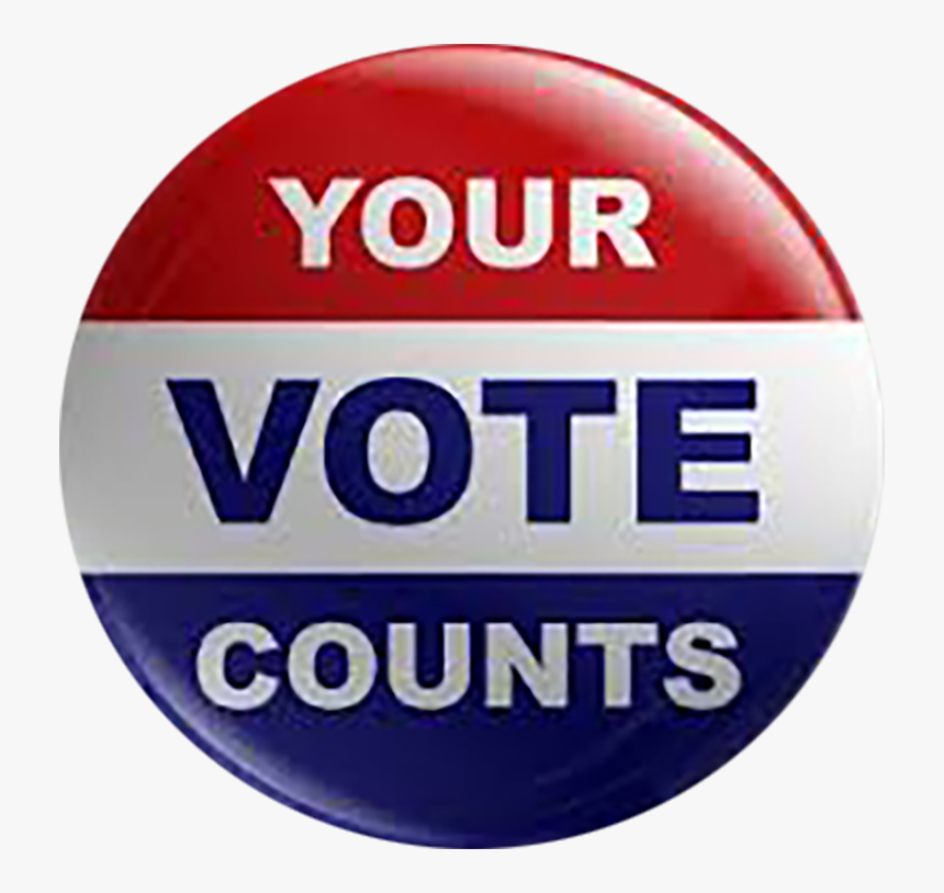Election - Your Vote Counts Button, HD Png Download