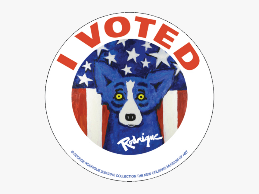 2016 Election Twitch - Blue Dog I Voted, HD Png Download