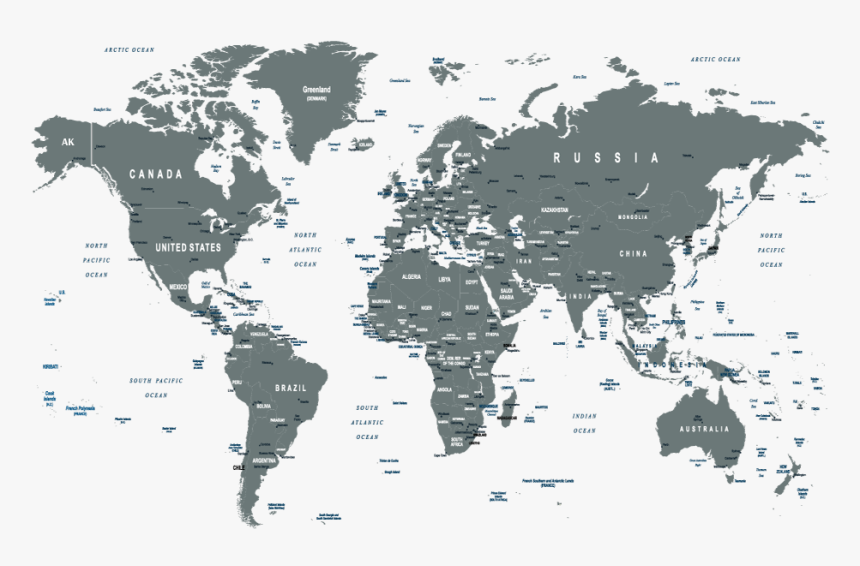 Pega Medical - Vector World Map Png, Transparent Png