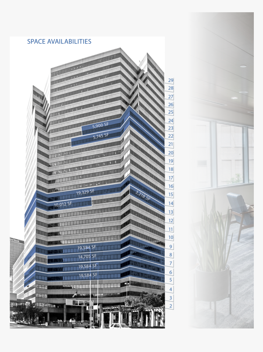 Columbia Plaza Availabilities - Commercial Building, HD Png Download