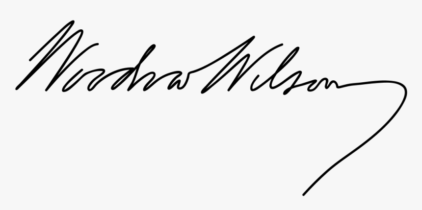 President Woodrow Wilson Signature, HD Png Download