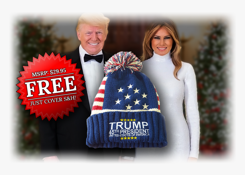 Donald And Melania Christmas Coin, HD Png Download