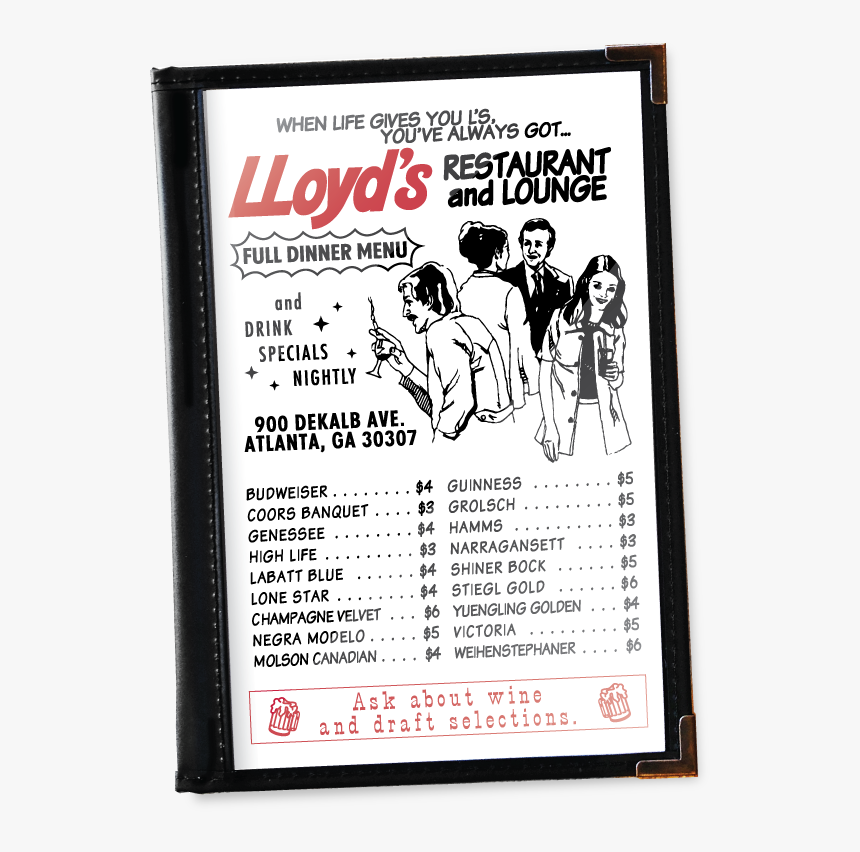 Lyd Web Menumockup All - Lloyd's Restaurant & Lounge, HD Png Download