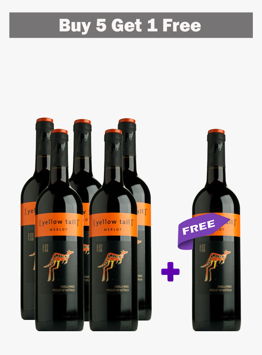 Yellow Tail Merlot, HD Png Download