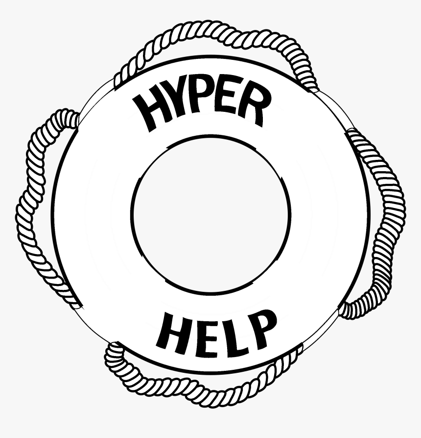 Hyperhelp Logo Black And White - New England Whalers, HD Png Download