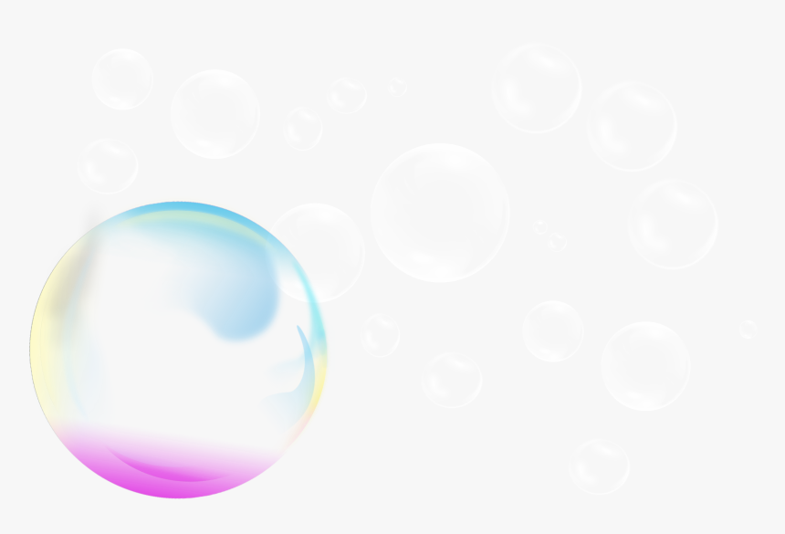 Clip Art Color Bubbles Background - Sphere, HD Png Download