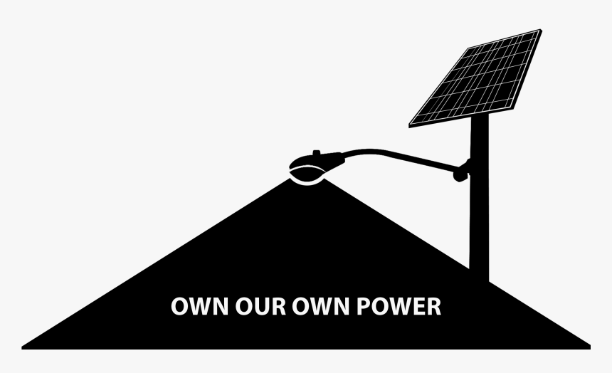 Solar Street Light Silhouette, HD Png Download