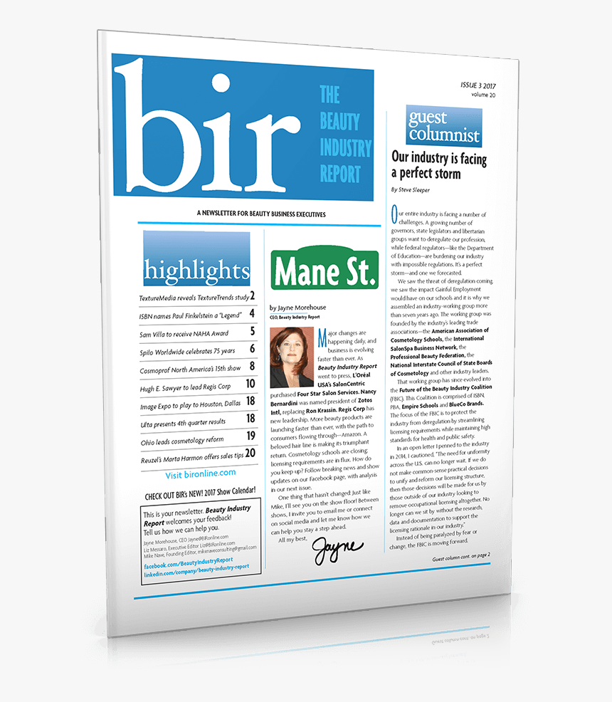Often Does Beauty Industry Report Bir Come Out, HD Png Download