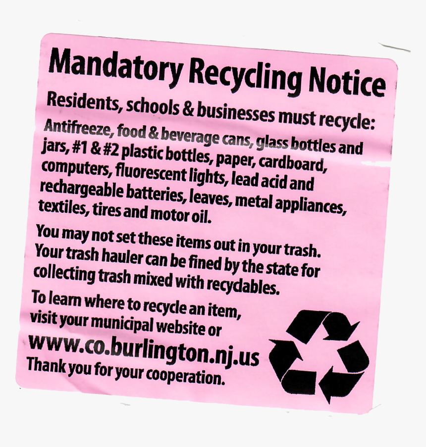 Mandatory Recycling Service - Recycling Should Be Mandatory, HD Png Download