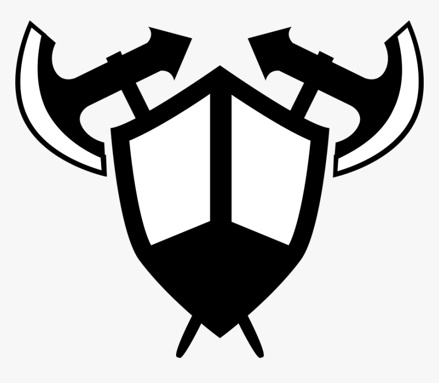 Axe Shield Symbol - Shield, HD Png Download