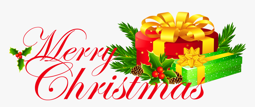 Merry Christmas Clipart Rustic - Merry Christmas Text Transparent Png, Png Download