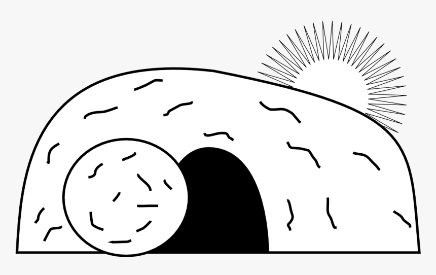 Tomb Drawing Jesus Transparent Png Clipart Free Download - Clip Art Tomb, Png Download